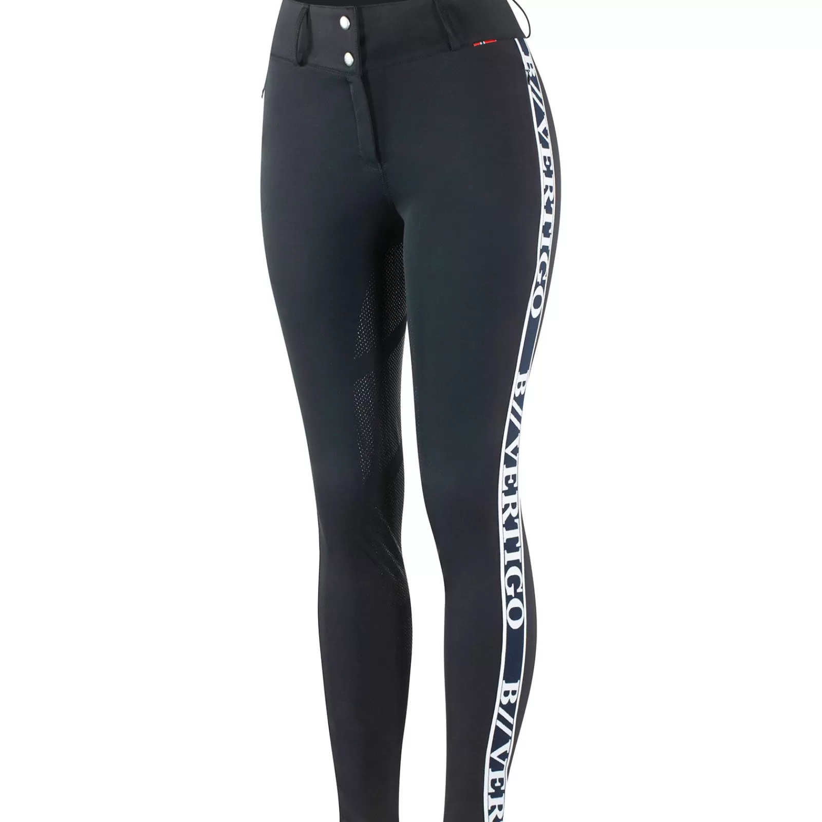 Sale bvertigo B Vertigo Angelika Naisten Ratsastushousut Korkealla Vyötarolla Ja Silikonipainatetuilla Kokopaikoilla Dark Navy
