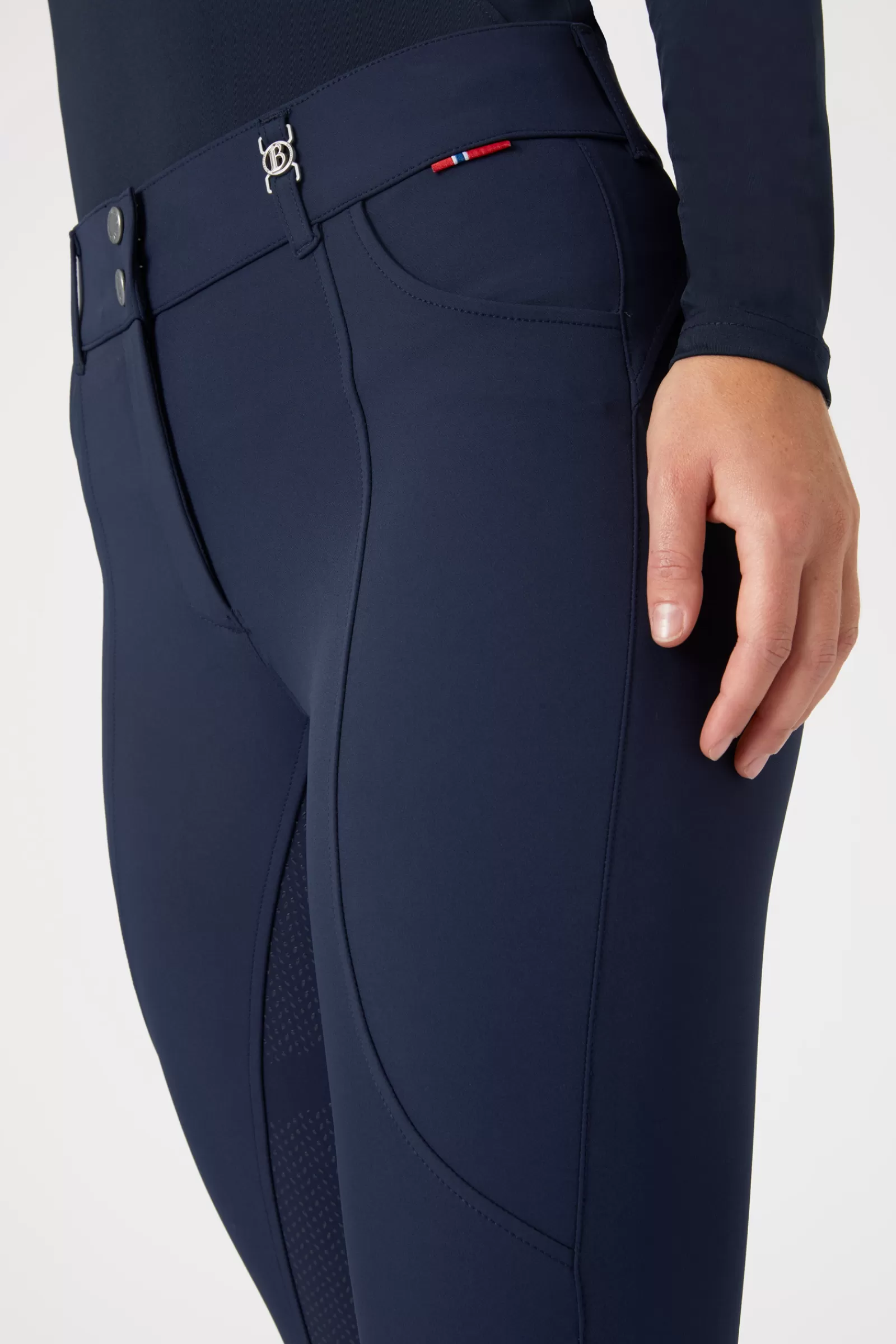 Store bvertigo B Vertigo Davina Mid Rise Naisten Ratsastushousut Kokopaikoilla Ja Kannykkataskuilla Dark Navy